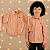 Camisa Um mais Um Listrada Rosa - Imagem 1
