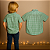 Camisa Xadrez Azul e Verde GAP Kids - Imagem 2