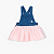 Jardineira Jeans com Tule Calvin Klein (24 meses) - Imagem 1