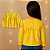 Blusa Amarela em Laise Gocco (5 a 6 anos) - Imagem 2