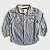 Camisa Listrada Azul e Branco Guess (24 meses) - Imagem 1