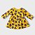 Vestido Body Manga Longa Floral Amarelo BB Básico (12 a 18 meses) - Imagem 3
