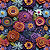 Tricoline 3D Bordado Flores Exóticas - Imagem 1
