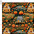 TC040 Tricoline 3D Cabanas Abóboras e Flores - Imagem 1
