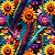 Sarja Impermeável Cordas e Flores Girassol Color - Imagem 1