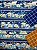 Kit BR257 barrado jeans de margaridas - Imagem 1