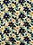 TC136 Tricoline flores e festas azul - Imagem 1