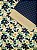Kit TC136 Tricoline flores e festas azul - Imagem 1