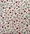 TC144 Tecido Cotton Linen Flores Vermelha - Imagem 1