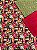 Kit TC220 Tricoline Roseiras Fundo Xadrez - Imagem 1