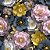 TC227 Tricoline Floral Fundo Escuro - Imagem 1