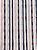 TC231 Tricoline Listrado Borboletas Fundo Azul - Imagem 1