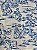 TC290 Tricoline Toile de Jouy Azul - Imagem 1