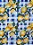 R04 - TC311 Tricoline Coleção Lemon - Limão Fundo Xadrez - Imagem 1