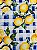 SJ025 Sarja Hidrorrepelente Coleção Lemon - Limão Fundo Xadrez Grande - Imagem 1