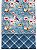 V09 - Kit TC296 Tricoline Encanto Pássaros Azul - Imagem 1