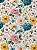 F05 - TC372 Tricoline Pastel Floral Grande - Imagem 1