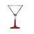 Taça de Vidro Martini Haste Vermelha 285ml - Ruvolo - Imagem 2