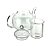 Bule Para Chá Com Infusor E Tampa Filtro Vidro 400ml Cozinha - Imagem 2