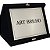 Placa Homenagem com Caixa Veludo Personalizada placa 10x15cm estojo em veludo cor preta 12x17cm - Imagem 1