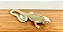 Escultura Decorativa Iguana Dourada Mart Poliresina - Imagem 1