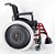 Cadeira de Rodas MA3S  C/ pedal elevavel, suporte de soro, suporte de oxigenio e bolsa prontuário - Imagem 3