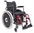 Cadeira de Rodas MA3S  C/ pedal elevavel, suporte de soro, suporte de oxigenio e bolsa prontuário - Imagem 1