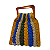 Bolsa colorida com alça de madeira - Imagem 2