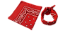 Bandana/ Lenço – Vermelha - Estampa em Arabesco - Imagem 2