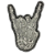 Patch Termo Colante – Mão Chinfrada (Símbolo do Rock) - Imagem 2