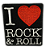 Patch Termo Colante – I Love Rock & Roll - Imagem 1