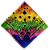 Bandana Tie-Die Arabesco Caveiras - Imagem 1