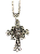 Colar Cruz com Cabeça de Tigre - Aço Inoxidável - Imagem 1