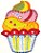 CUPCAKE COLORIDO - Imagem 1