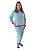 Pijama Adulto em Fleece Estrelas coloridas fundo verde - Imagem 3