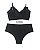 Conjunto de sutiã e calcinha sem costura - PRETO - Imagem 2