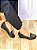Sapato Modare com Salto Anabela Fivela Preto - Imagem 6