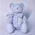 Urso de pano para quarto de bebê azul M - Imagem 1