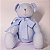 Urso de pano para quarto de bebê Azul poá G - Imagem 1