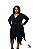 Sombras e Encantos - Vestido de pontas, Manga longa com capuz - Plus Size - Imagem 1