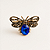 Broche Libélula Azul Pequeno - Imagem 1
