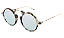 Illesteva Roma II White Tortoise w/ Silver Flat Mirror - Imagem 2
