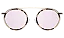 Illesteva Kingston Ace White Tortoise/Gold w/ Rose Flat Mirror - Imagem 1