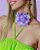 Gargantilha Flores Liláis - Imagem 2