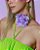 Gargantilha Flores Liláis - Imagem 1
