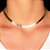 CHOKER SEMIJOIAS ESCAMAS LISAS CONFECCIONADO EM BANHO DE RÓDIO - Imagem 1