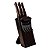 Kit para Churrasco Black 05 Peças com suporte madeira Tramontina - Imagem 2