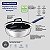 Frigideira Funda com Tampa Romagna em Aço Inox Cerâmico Black 24 cm 3,1 Tramontina - Imagem 4