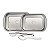 Kit para Assar e Servir  em Aço Inox Cosmos com Tampa de Vidro 4 Peças Tramontina - Imagem 1