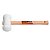 MARTELO BORRACHA 60MM BRANCO C/MADEIRA - Imagem 1